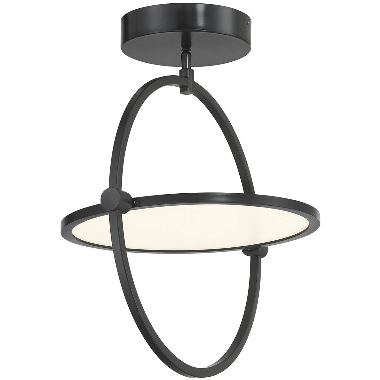 Studio 23 LED 16.5 inch Coal Semi Flush Ceiling Light